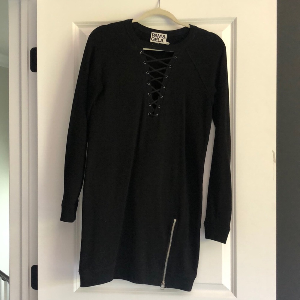 Black sweater dress